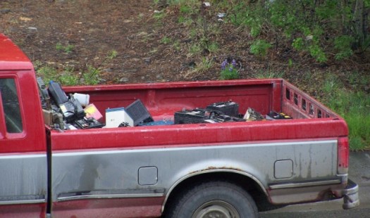 Truck load of car batteries