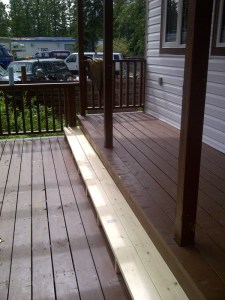 deck with new step